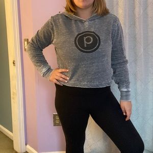 Pure Barre cropped hoodie
